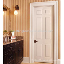 6 Panels modern interior solid wooden doors